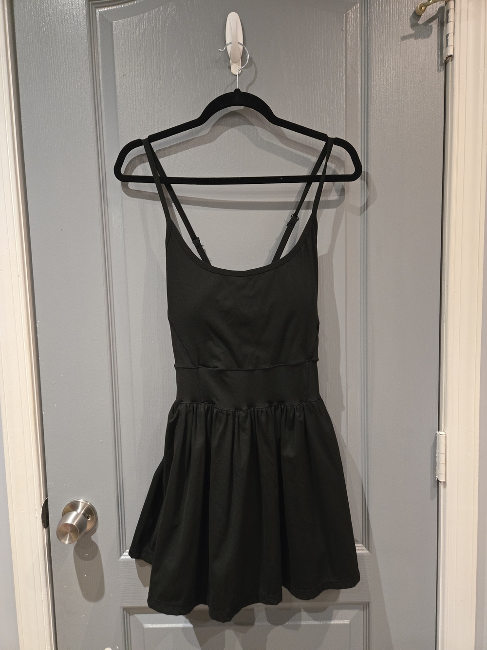 Better Together Black Active Spaghetti Strap Dress